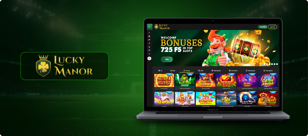 Lucky Manor Casino Review Banner