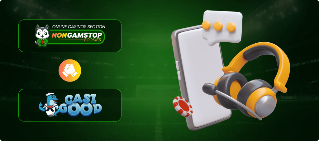 CasiGood Casino Customer Support Banner