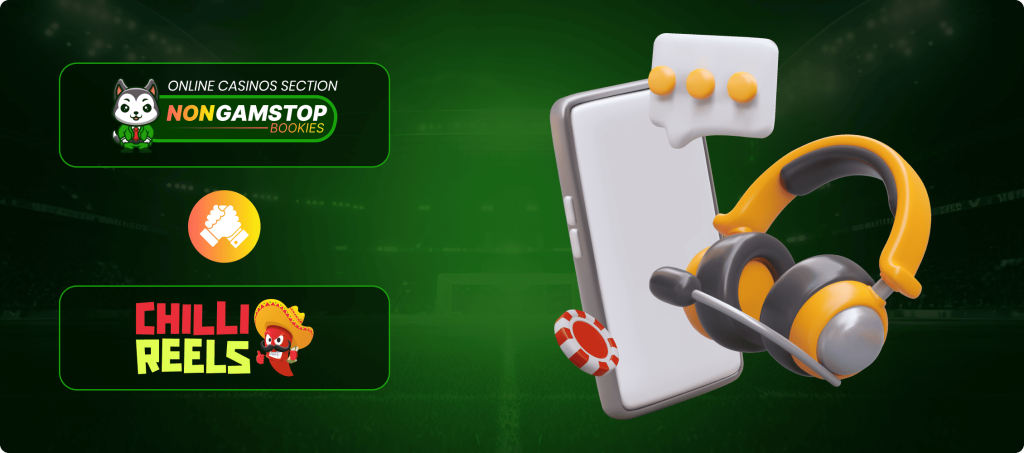 Chilli Reels Casino Customer Support Banner