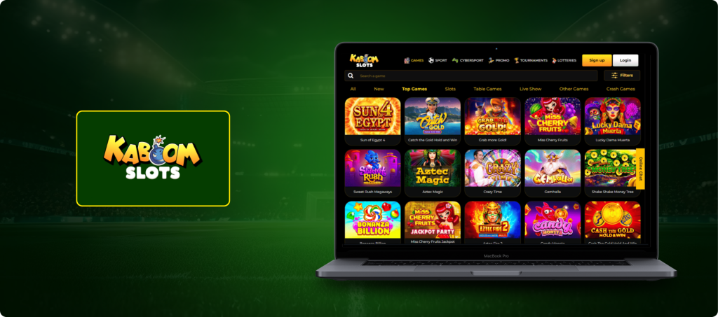Kaboom Slots Casino Banner