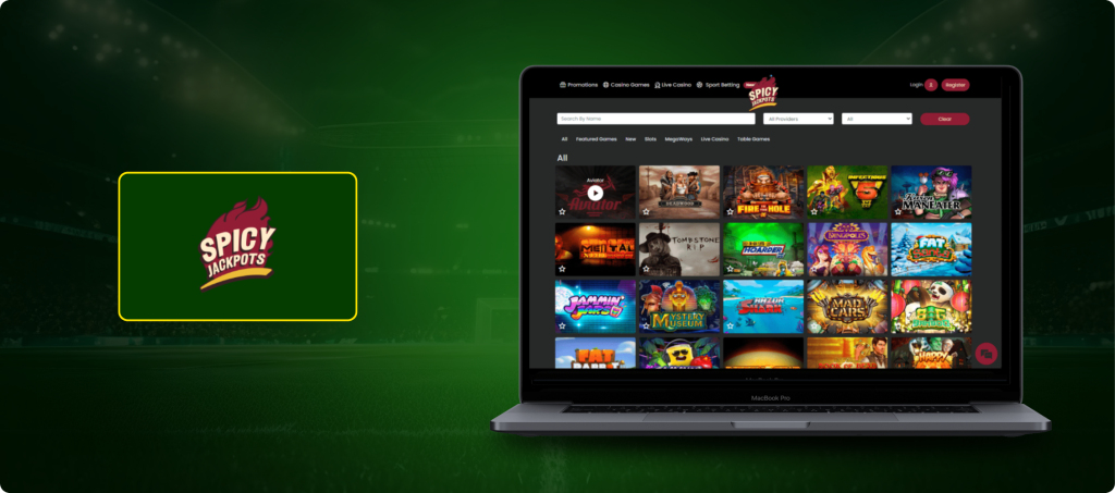 Spicy Jackpots Casino Banner