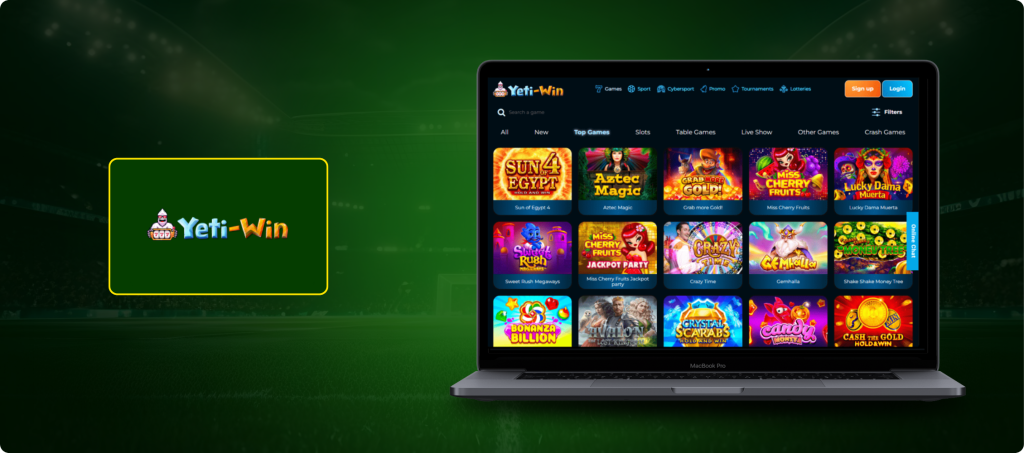 Yeti Win Casino Banner