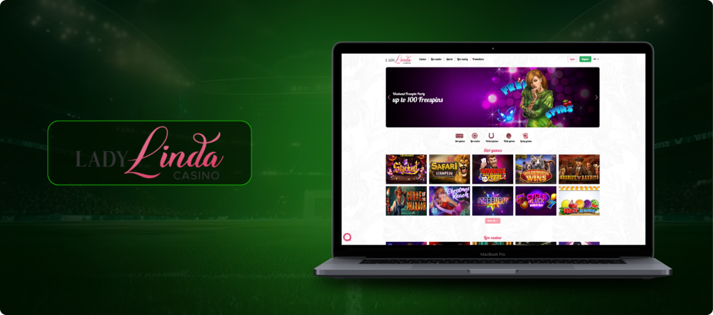 Lady Linda Casino Banner
