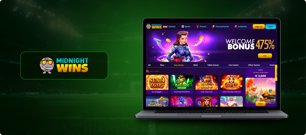 Midnight Wins Casino Banner