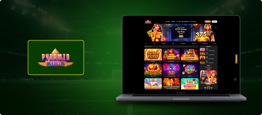 Pyramid Spins Casino Banner