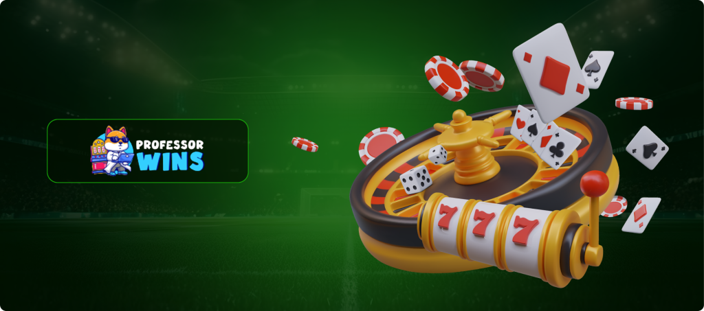 Professor Wins Casino Games Banner