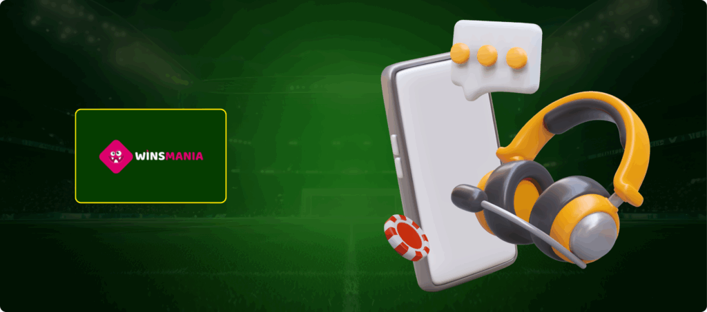 Winsmania Casino Customer Support Banner