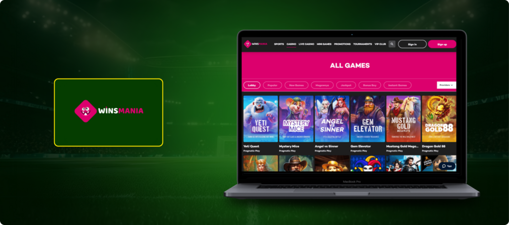 Winsmania Casino Banner