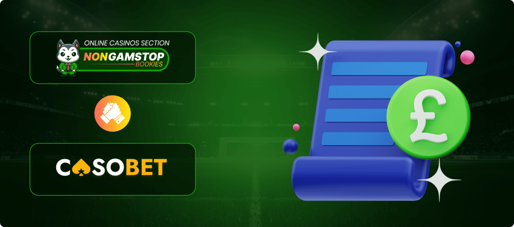 Casobet Casino License and Security Banner