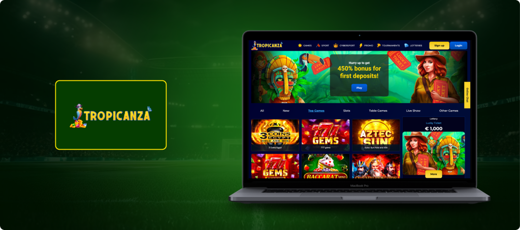 Tropicanza Casino Banner