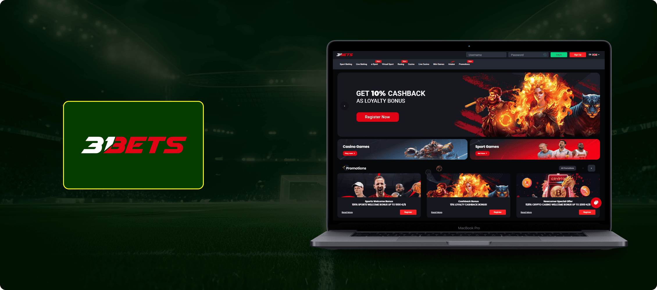 31Bet casino banner