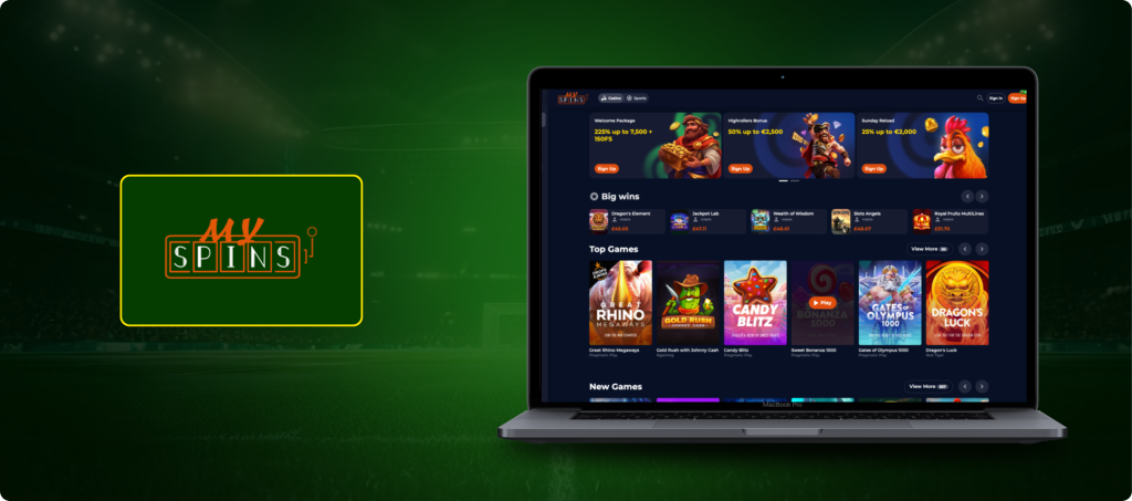 My Spins Casino Banner
