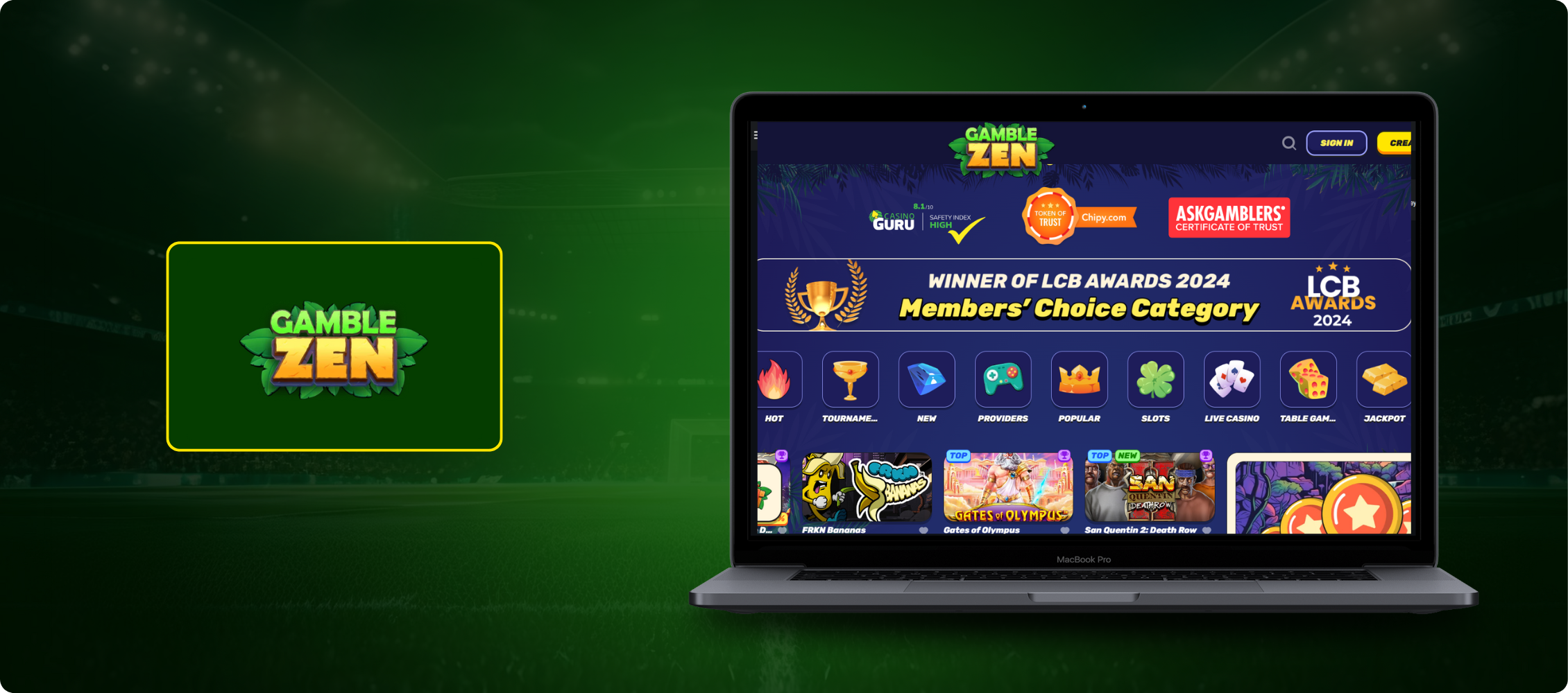 Gamble Zen Casino Banner