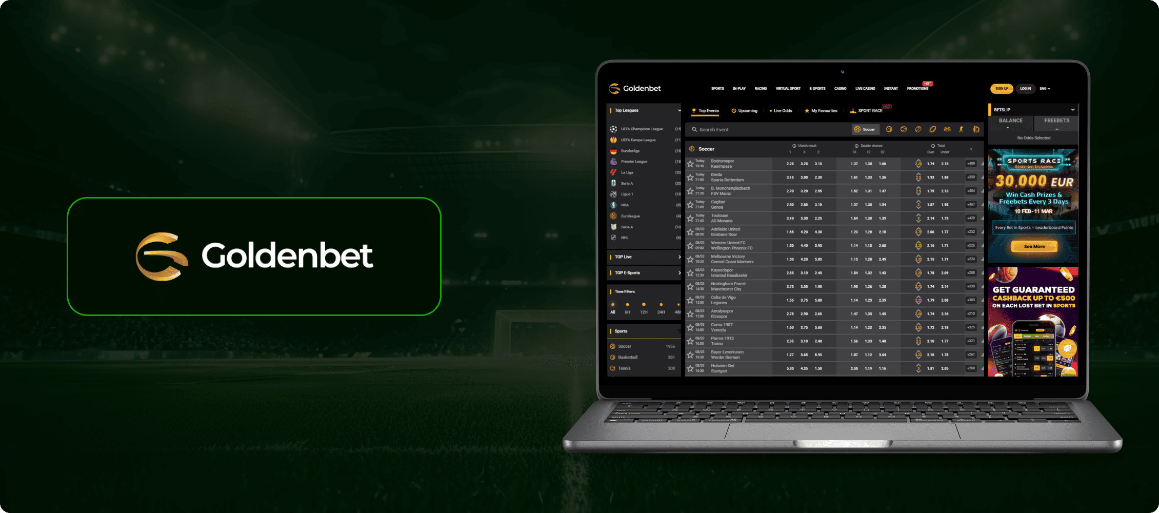 GoldenBet betting site banner