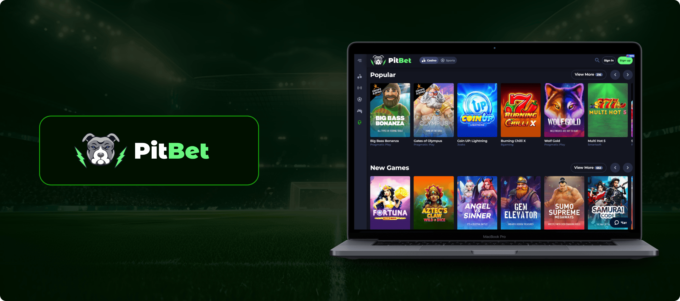 PitBet Betting Site Banner