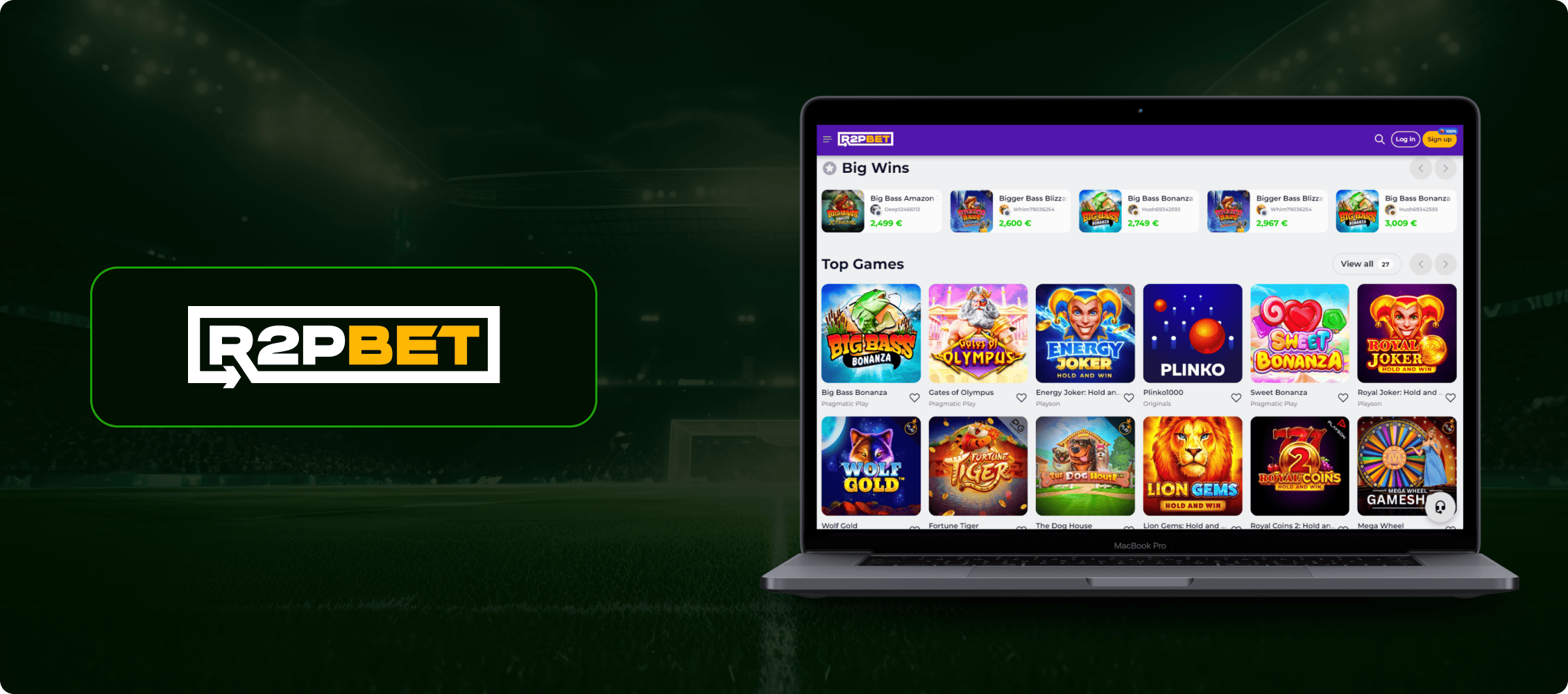 R2PBET Casino Banner