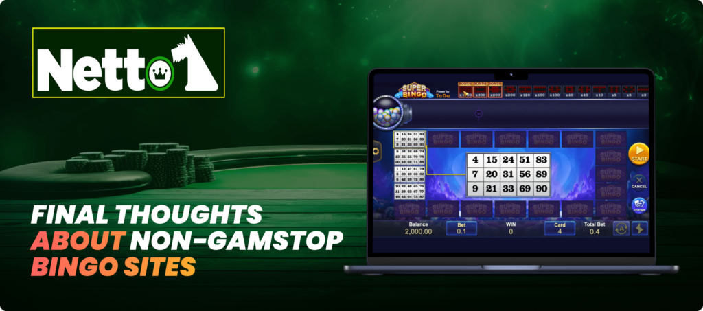 Final Thoughts About Non-GamStop Bingo Sites Banner
