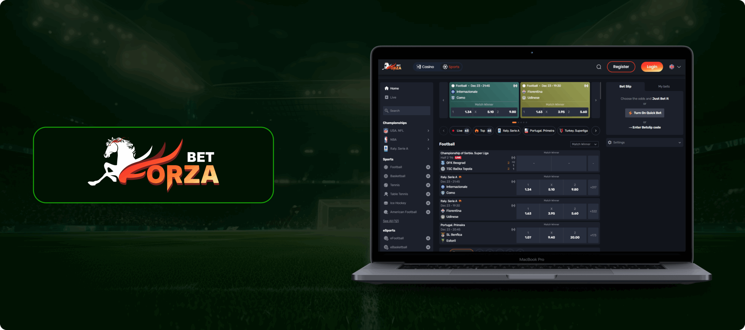 Forzabet betting site banner