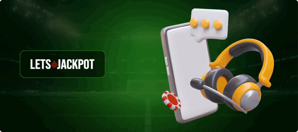 LetsJackpot Casino Customer Support Banner