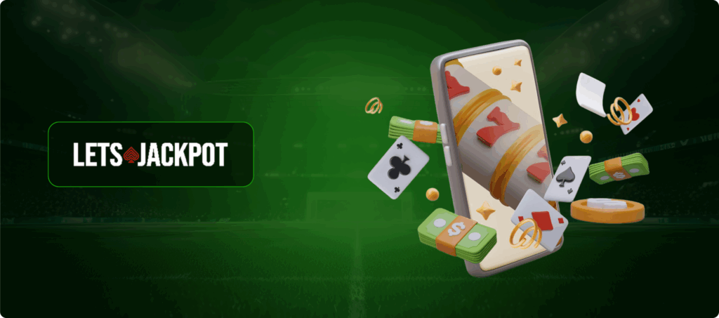 LetsJackpot Casino on Smartphone Banner