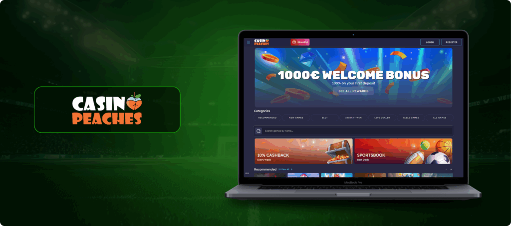 Casino Peaches Banner