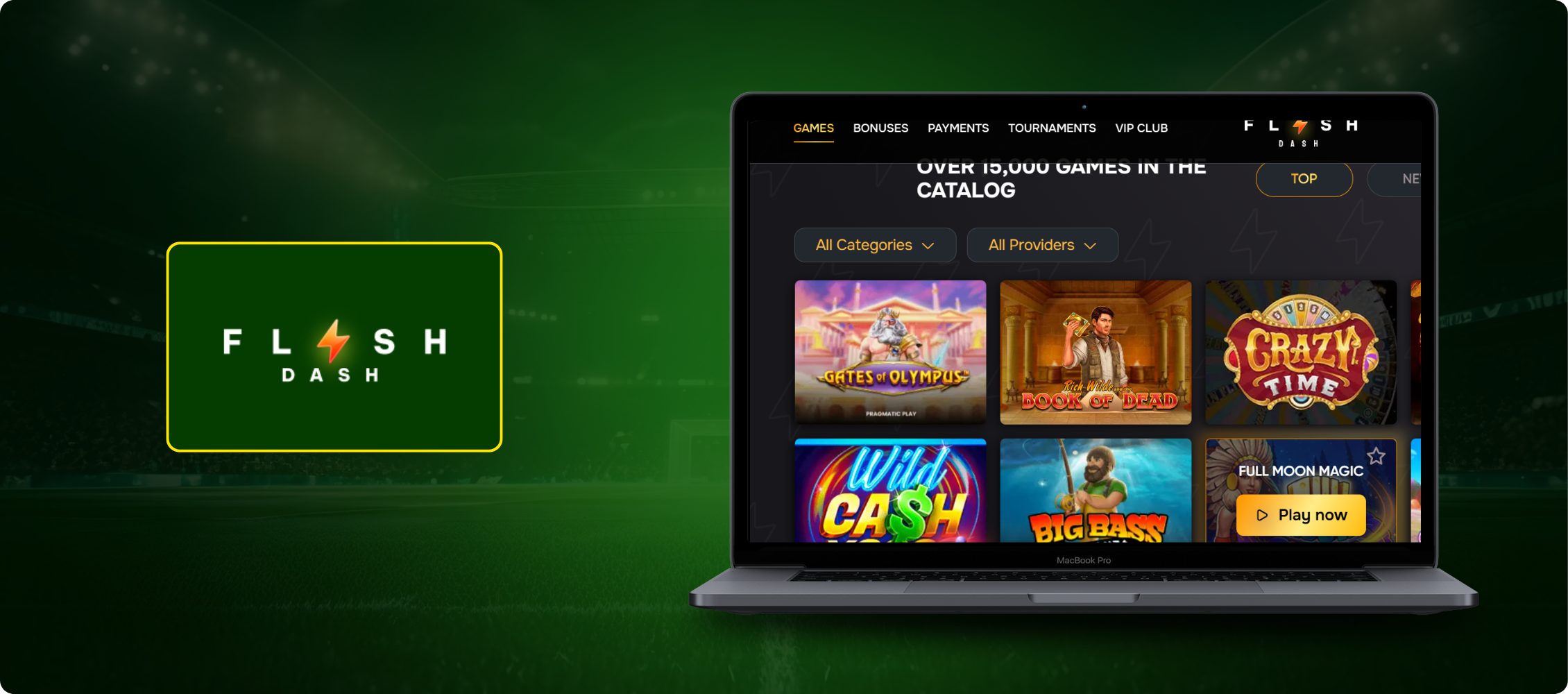 Flash Dash Casino Banner