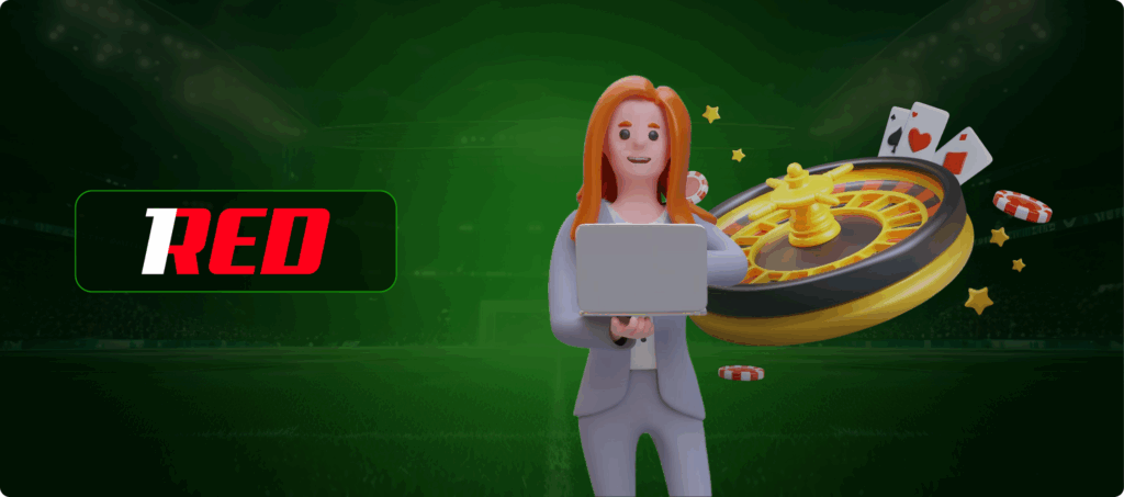 1Red Live Dealer Games Banner