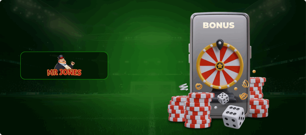Mr Jones Casino Bonuses Banner