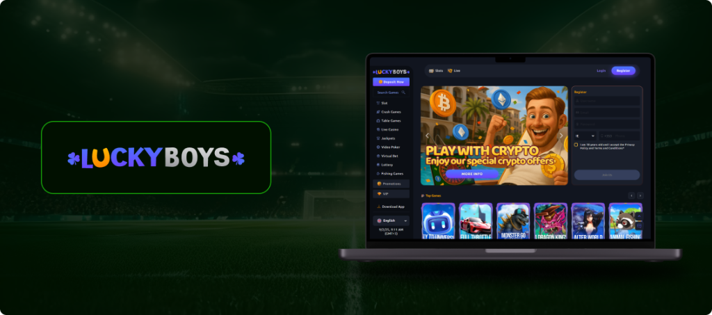 Lucky Boys Casino Banner