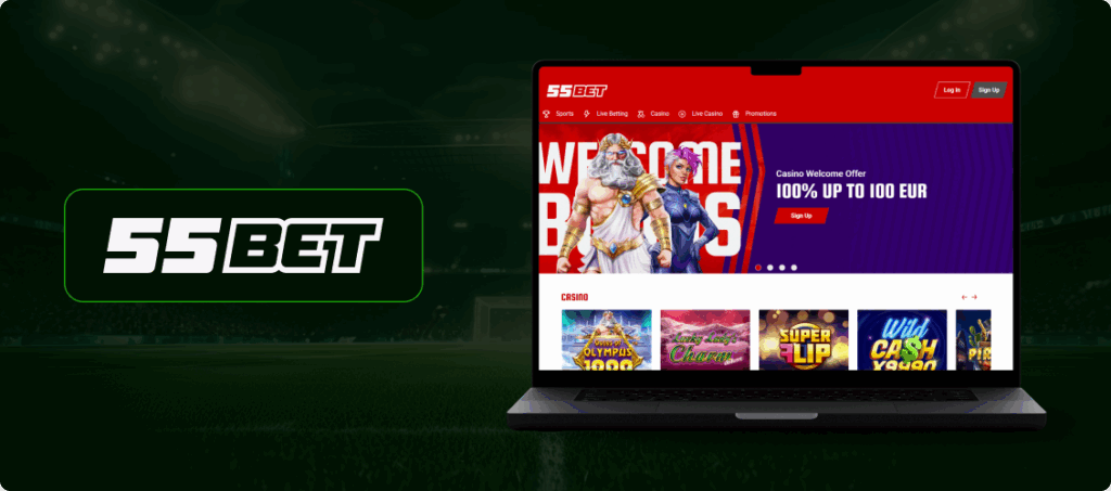 55 Bet Casino Banner