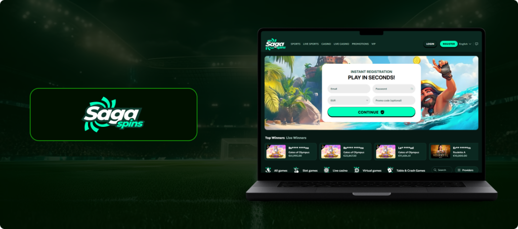 Sagaspins Casino Banner