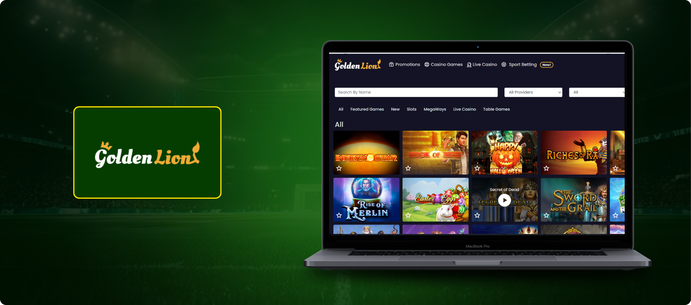 Golden Lion Betting Site Banner