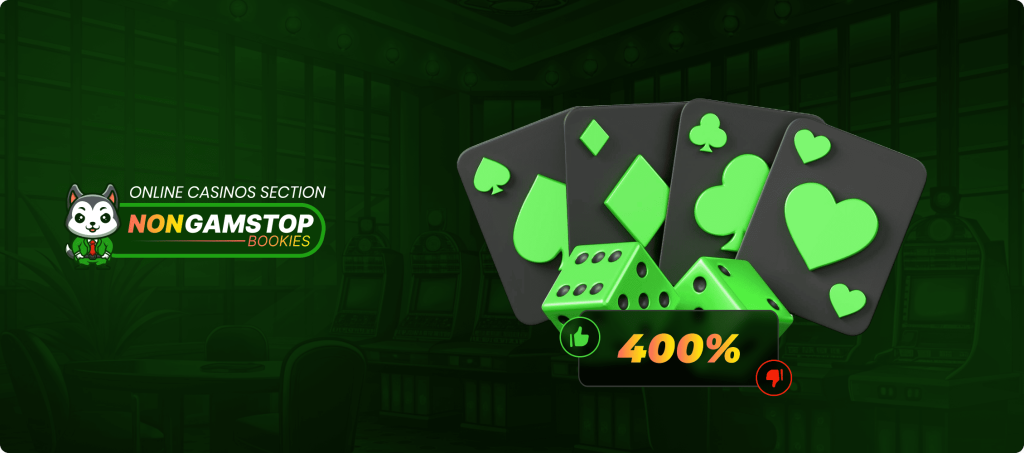 Pros and Cons of 400% Casino Bonus Banner