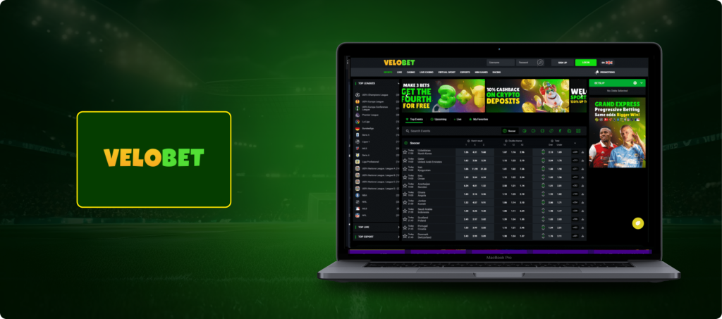 Velobet Betting Site Banner